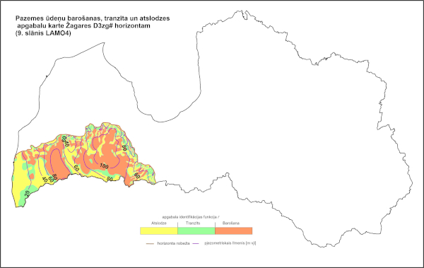 Pazemes ūdeņu barošanas, tranzīts un atslodze D3zg horizontā