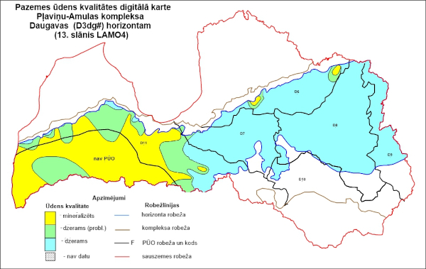 Pazemes ūdens kvalitāte D3dg horizontā