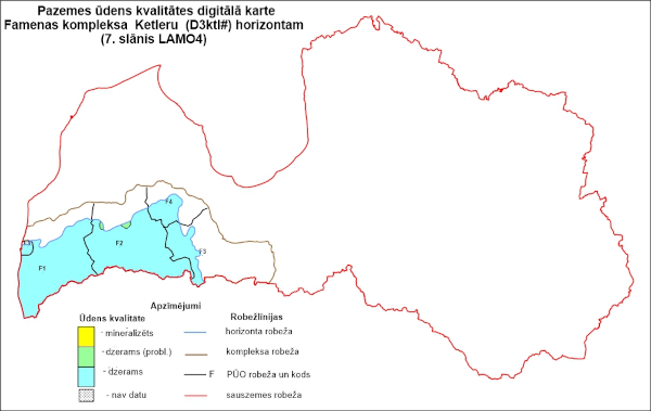 Pazemes ūdens kvalitāte D3ktl horizontā